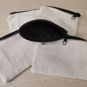 Canvas Coin Purse - Makeup Pouch