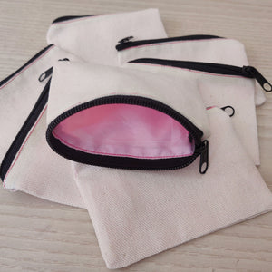 Canvas Coin Purse - Makeup Pouch *Wholesale (100pcs+)*