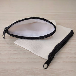 Canvas Coin Purse - Makeup Pouch *Wholesale (100pcs+)*