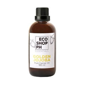 Jojoba Essential Oil 100ml sold in amber glass bottle with dripper in stock in Eco Shop Ph - Zero Waste Philippines - Metro Manila