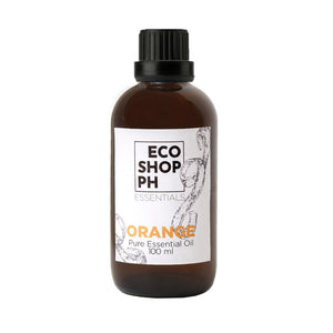 Wholesale Supplier Orange Essential Oil 100ml sold in amber glass bottle with dripper in stock in Eco Shop Ph - Zero Waste Philippines - Metro Manila