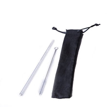 Straight Glass Straw Set with black Pouch - high quality borosilicate glass - Eco Shop PH Zero Waste Philippines Metro Manila