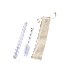 Bobba Milk Tea Glass Straw Set with Linen Pouch - high quality borosilicate glass - Eco Shop PH Zero Waste Philippines Metro Manila