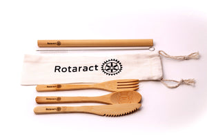 Bamboo Cutlery Set *Wholesale (10pcs+)* Cultery with Pouch + Bamboo Straw + Cleaner / with Engraving + Print on Pouch (+₱30) Eco Shop PH Zero Waste Philippines Metro Manila